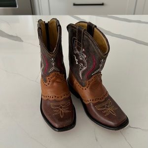 Kids Genuine Leather Cowboy Boot Sz. 14.5